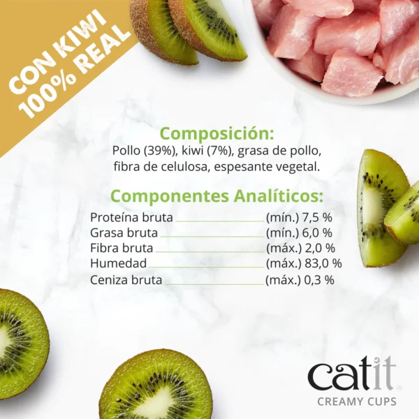 Snack para gatos en mousse con fruta Catit Creamy Cups Mix Pack - Imagen 11
