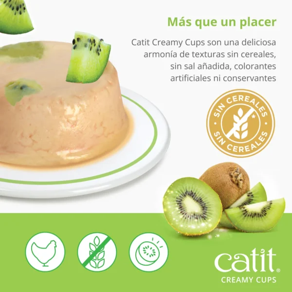 Snack para gatos en mousse con fruta Catit Creamy Cups Mix Pack - Imagen 12