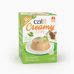 Snack para gatos en mousse con fruta Catit Creamy Cups Kiwi