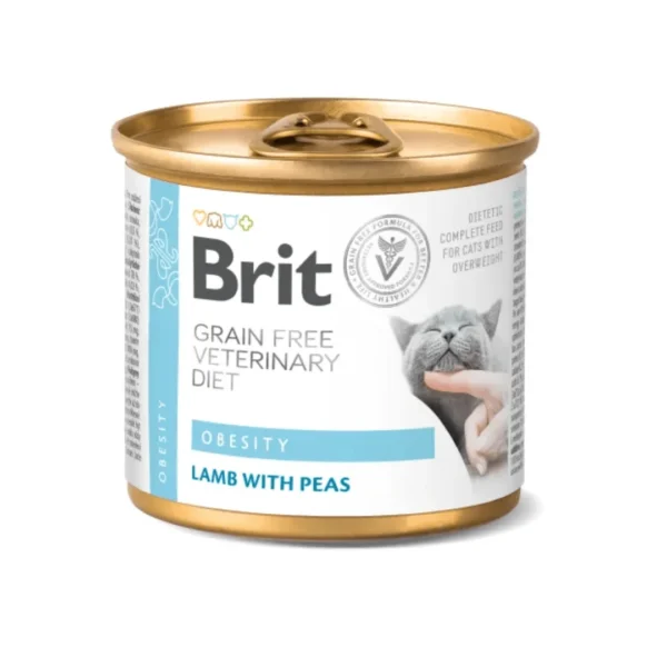 Brit GF Veterinary Diet Gato Latas Obesity 200 g