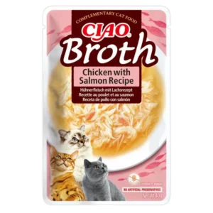 CIAO Broth pollo y salmón