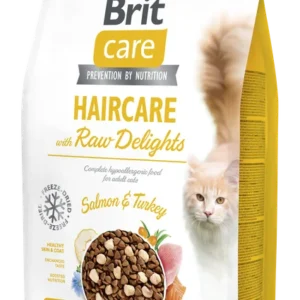 Brit Care Cat Raw Delights Haircare carne fresca y liofilizado